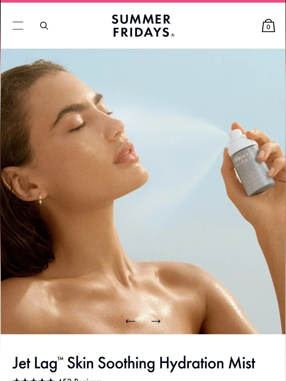 Summer Fridays hydrating facial